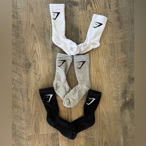 Set of 3 pairs of Gymshark Crew Socks